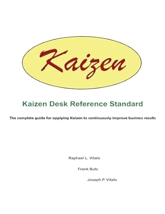 kaizen desk reference standard 1st edition raphael l vitalo ,frank butz ,joseph p vitalo 0972281045,