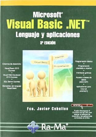 microsoft visual basic net leng y aplicaciones 3 ed 1st edition fco javier ceballos sierra ,antonio garcia