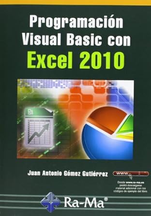 programacion visual basic con excel 2010 1st edition juan antonio gomez gutierrez ,antonio garcia tome