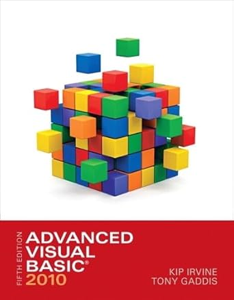 advanced visual basic 2010 1st edition kip r irvine ,tony gaddis 0132316749, 978-0132316743