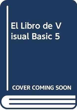 el libro de visual basic 5 1st edition  8441502943, 978-8441502949