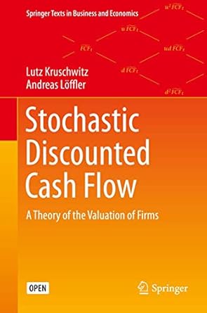 stochastic discounted cash flow 1st edition kruschwitz 3030370801, 978-3030370800