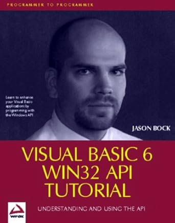 visual basic 6 win32 api tutorial 1st edition jason bock 1861002432, 978-1861002433