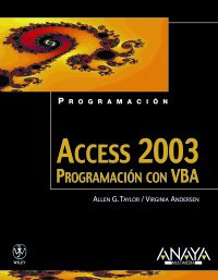 access 2003 programacion con vba 1st edition allen g taylor ,virginia andersen 8441516863, 978-8441516861