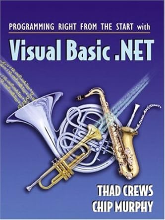 programming right from the start with visual basic net student 1st edition thad crews ,chip murphy
