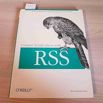 content syndication with rss 1st edition ben hammersley 0596003838, 978-0596003838