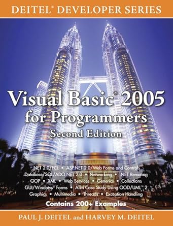 visual basic 2005 for programmers 1st edition harvey m deitel ,paul j deitel 013225140x, 978-0132251402