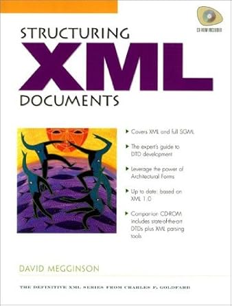 structuring xml documents 1st edition david megginson 0136422993, 978-0136422990