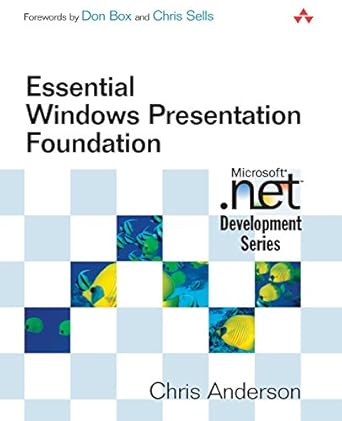essential windows presentation foundation 1st edition chris anderson 0321374479, 978-0321374479