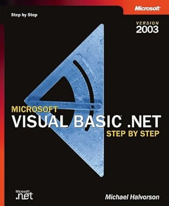 microsoft visual basic net step by step version 2003 1st edition michael halvorson ,michael halvorsen