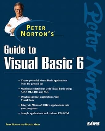 peter nortons guide to visual basic 6 1st edition peter norton ,michael groh 0672310546, 978-0672310546