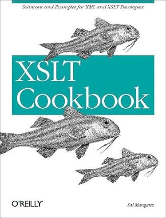 xslt cookbook 1st edition sal mangano 0596003722, 978-0596003722