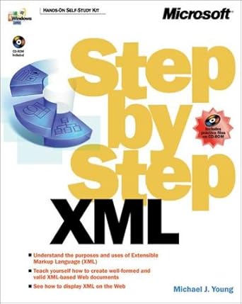 xml step by step 1st edition microsoft press ,michael j young 0735610207, 978-0735610200