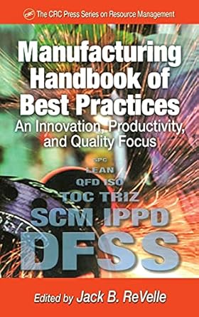 manufacturing handbook of best practices an innovation productivity and quality focus 1st edition jack b