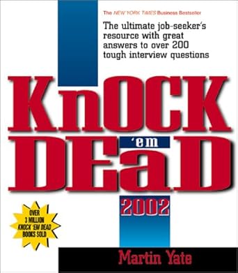 2002 knock em dead 1st edition martin yate cpc 1580625371, 978-1580625371