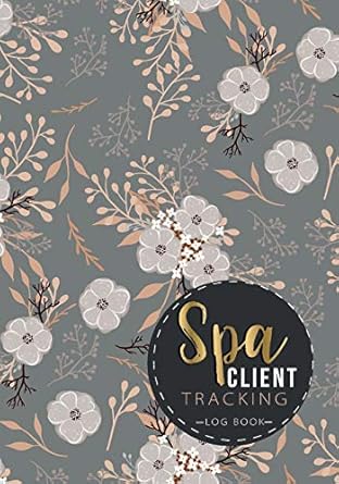 spa client tracking log book customer appointment management keeper record for salons nail technicians with a