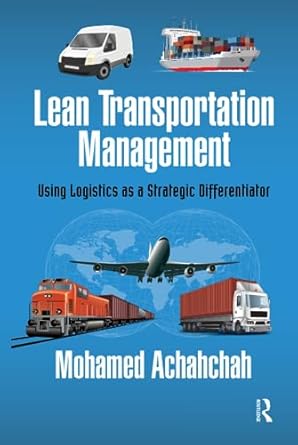 lean transportation management 1st edition mohamed achahchah 1138592277, 978-1138592278