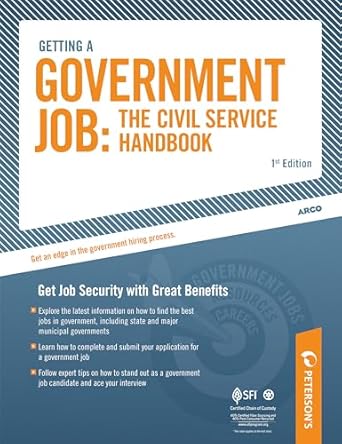 getting a government job the civil service handbook 1st edition peterson's 076892796x, 978-0768927962
