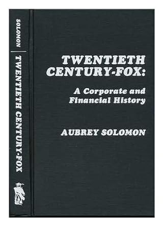 twentieth century fox 1st edition aubrey solomon 0810821478, 978-0810821477