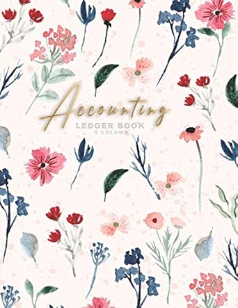 accounting ledger book 5 column expenses debits journal business financial record notebook for small and home