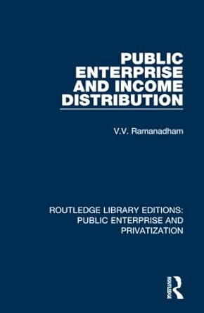 public enterprise and income distribution 1st edition v v ramanadham 0367187124, 978-0367187125