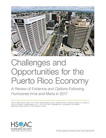 challenges and opportunities for the puerto rico economy a review of evidence and options following
