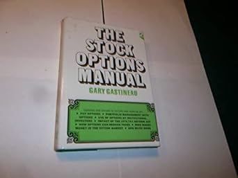 the stock options manual 1st edition gary l gastineau 0070229708, 978-0070229709