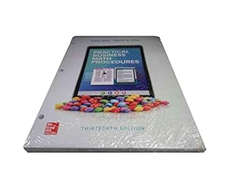 practical business math procedures + connect access card 1st edition jeffrey slater 126087818x, 978-1260878189