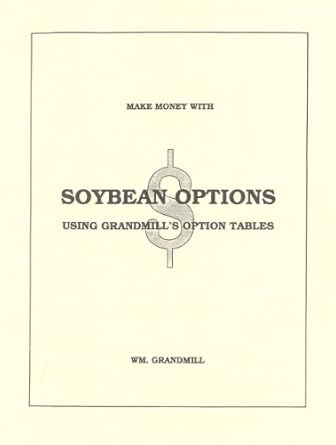 how to make money with soybean options using grandmills option tables 1st edition william grandmill
