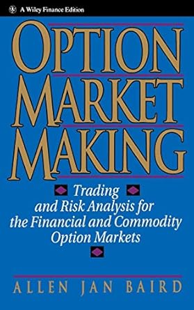 option market making trading and risk analysis for the financial and commodity option markets 1st edition