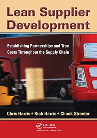 lean supplier development 1st edition chris harris 1439811253, 978-1439811252