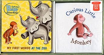 curious baby my first words at the zoo gift set 1st edition h a rey 0618999531, 978-0618999538