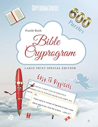 Puzzle Book Bible Cryptogram Large Print   Bible Cryptograms Cryptogram Bible Puzzle Books Cryptograms Bible Quotes The Complete Series Bundle