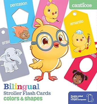 canticos bilingual stroller flash cards colors and shapes 1st edition susie jaramillo 1945635592,