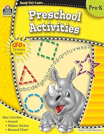 ready set learn preschool activities from teacher created resources 1st edition teacher created resources