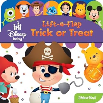 disney baby mickey mouse minnie winnie toy story and more trick or treat haloween lift a flap look and find