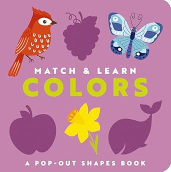 match and learn colors a pop out shapes book 1st edition editors of cider mill press 1400344514,