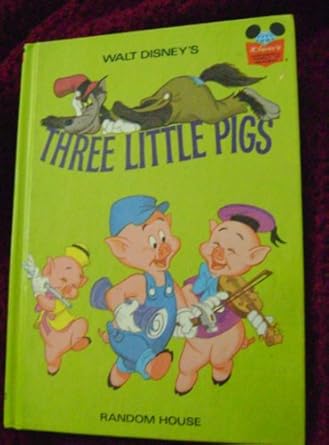 the three little pigs 1st edition disney book club 0394825225, 978-0394825229
