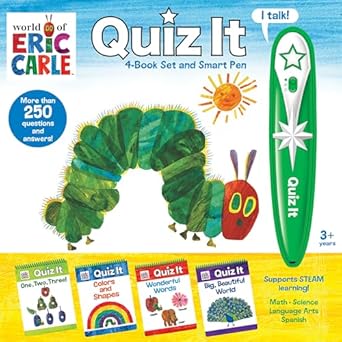world of eric carle quiz it pen 4 book set and talking smart pen interactive educational book set with toy