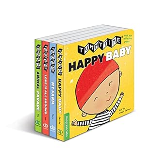 tummytime fold out book set 4 high contrast books to help develop strength and eye coordination for your baby