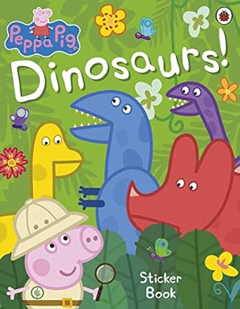 peppa pig dinosaurs sticker book 1st edition peppa pig 024137152x, 978-0241371527