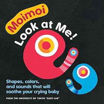 moimoi look at me a high contrast high color board book with shapes colors and sounds to soothe your crying