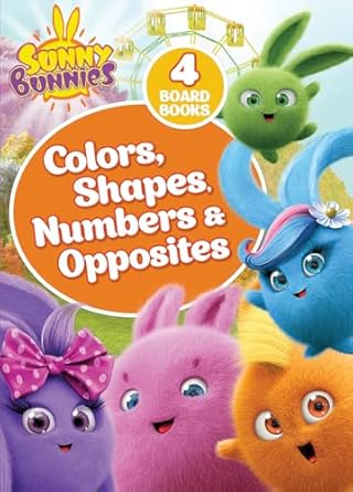 sunny bunnies my first concepts colors shapes numbers opposites 4 book board book set for toddlers 4 board