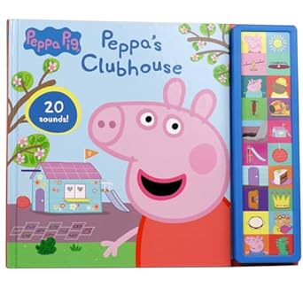 peppa pig peppas clubhouse 20 button sound book pi kids 1st edition pi kids 1503774384, 978-1503774384
