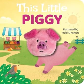 this little piggy finger puppet board book 1st edition heidi d'hamers 0655234071, 978-0655234074
