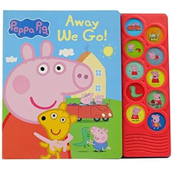 peppa pig away we go 10 button sound book pi kids 1st edition editors of phoenix international publications