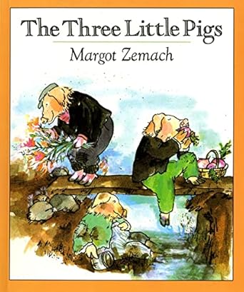 the three little pigs an old story 1st edition margot zemach 0374477175, 978-0374477172