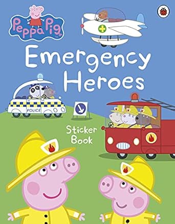 peppa pig emergency heroes sticker book 1st edition peppa pig 0241543347, 978-0241543344