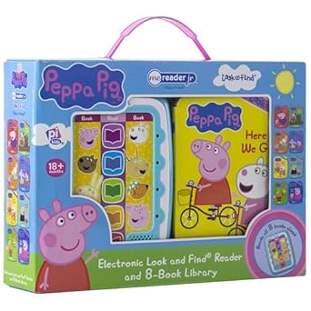 peppa pig electronic me reader jr and 8 look and find sound book library pi kids 1st edition susan rich