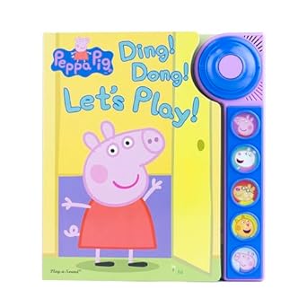 peppa pig ding dong lets play doorbell sound book pi kids 1st edition editors of phoenix international